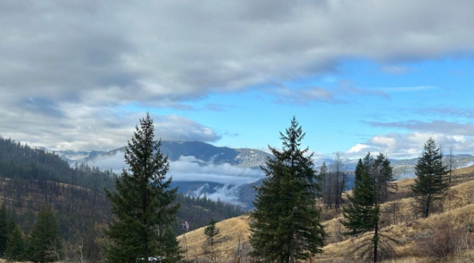 A mountain view at North Star Ranch on December 14, 2024 | Source: Instagram/amibrownwolfpackmama