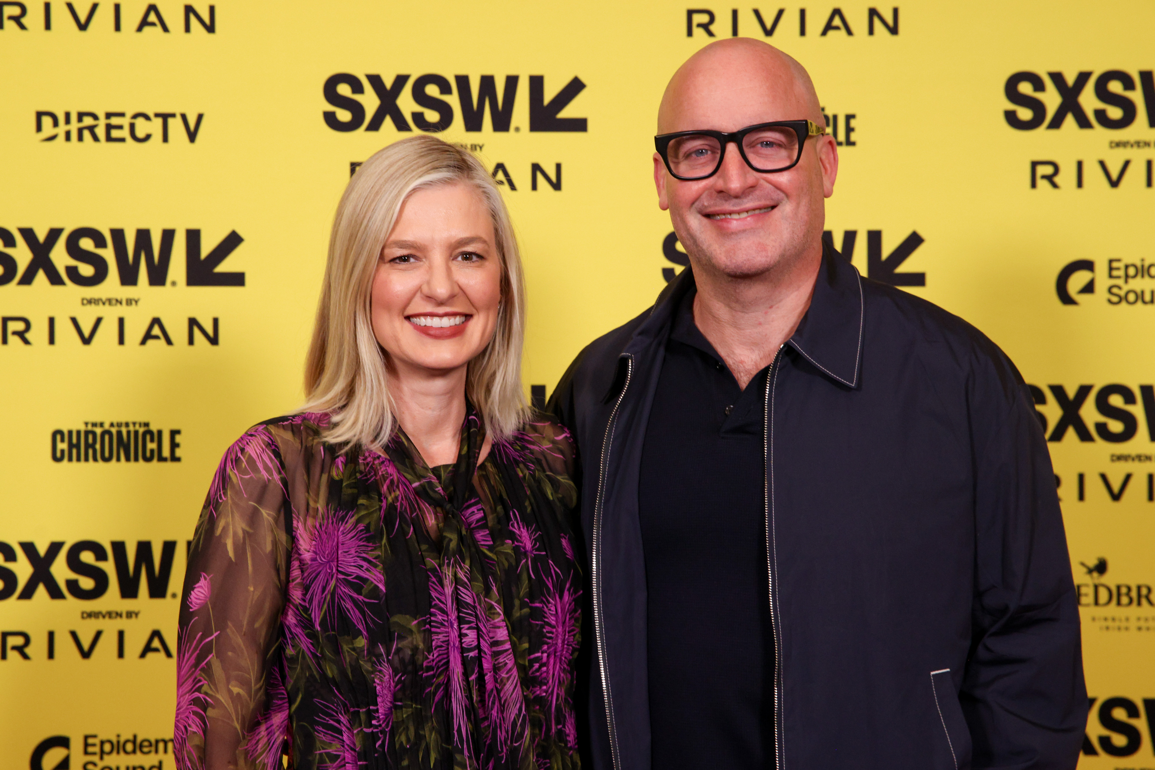 Christina Pazsitzky and Tom Segura at the "Mermaid" Premiere during the SXSW Conference & Festivals at the SXSW Film & TV Theater at The Hyatt Regency on March 8, 2025 in Austin, Texas. | Source: Getty Images