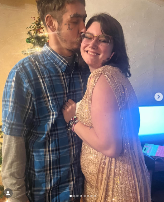 Rain Brown with her husband Josiah Lorton on December 25, 2023 | Source: Instagram/heroofkirrkwell