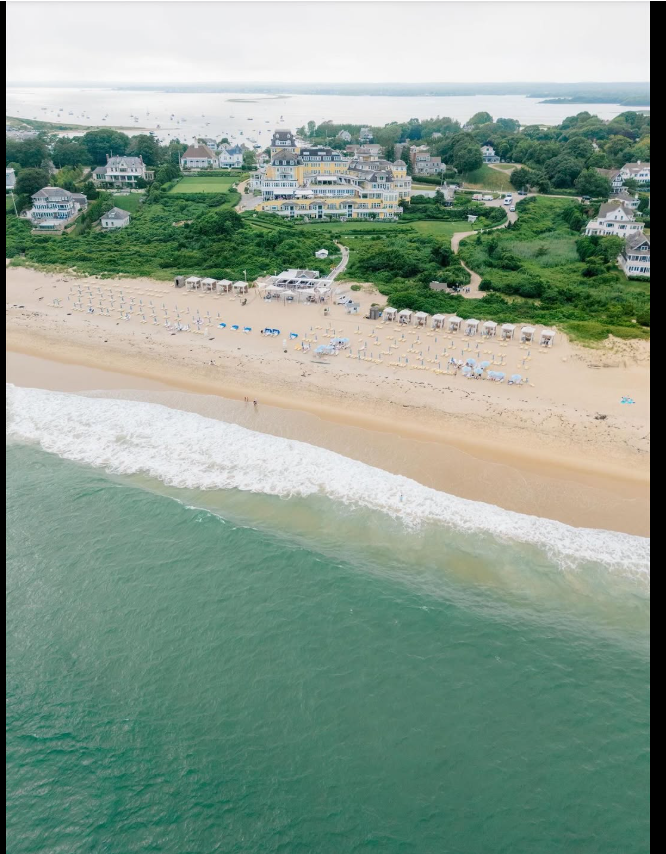 Ocean House in Watch Hill, Rhode Island, the lavish oceanfront venue reportedly under consideration for Taylor Swift and Travis Kelce's wedding. | Source: Facebook/Ocean House RI