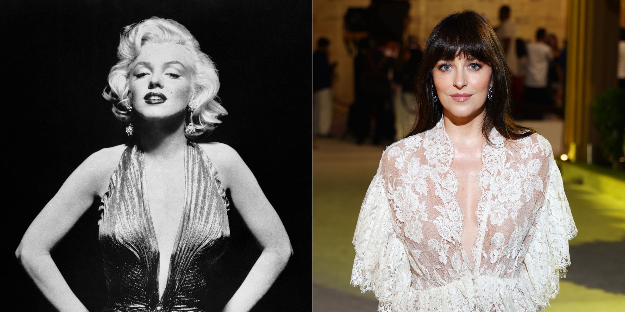 Marilyn Monroe | Dakota Johnson | Source: Getty Images