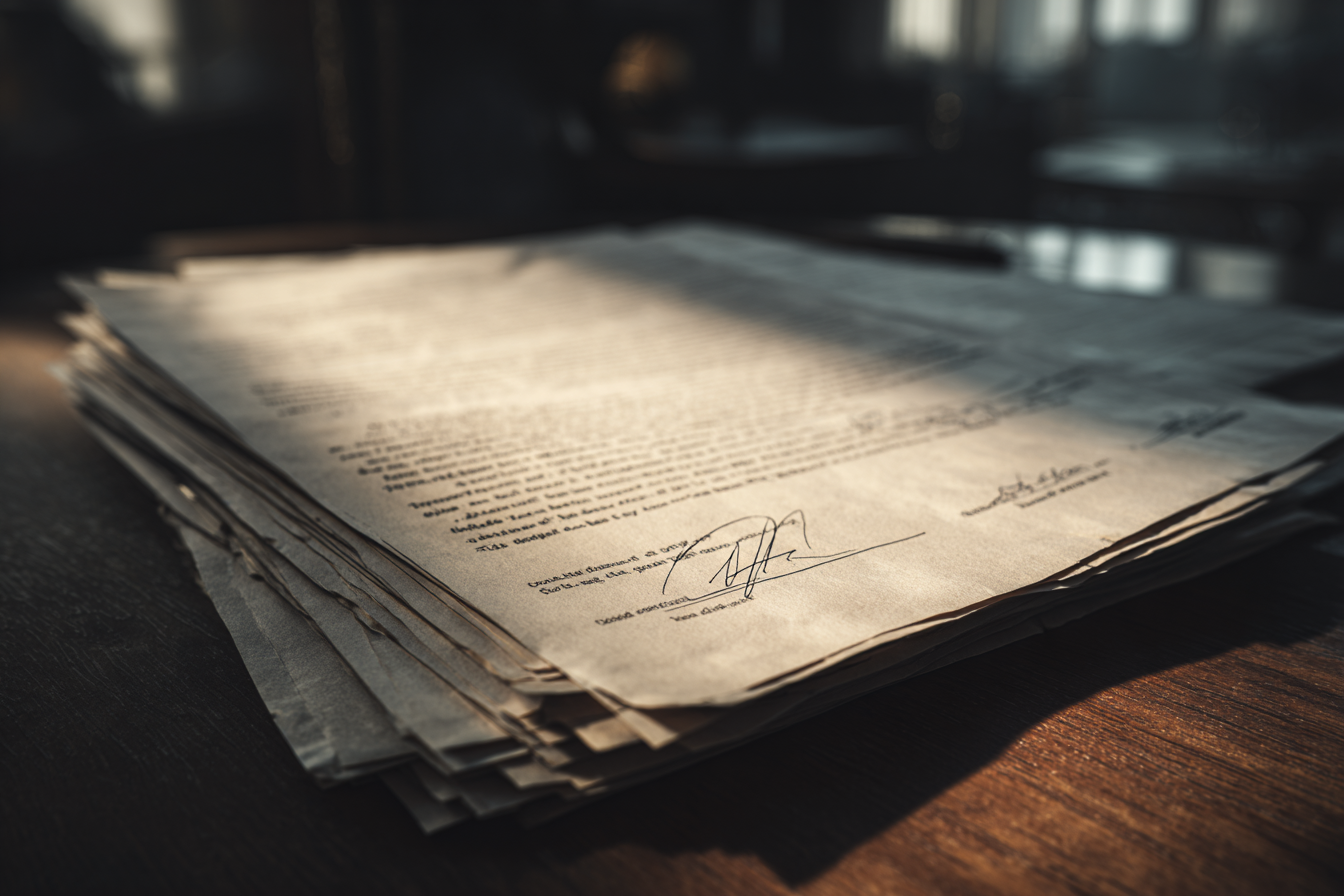 Documents on a table | Source: Midjourney