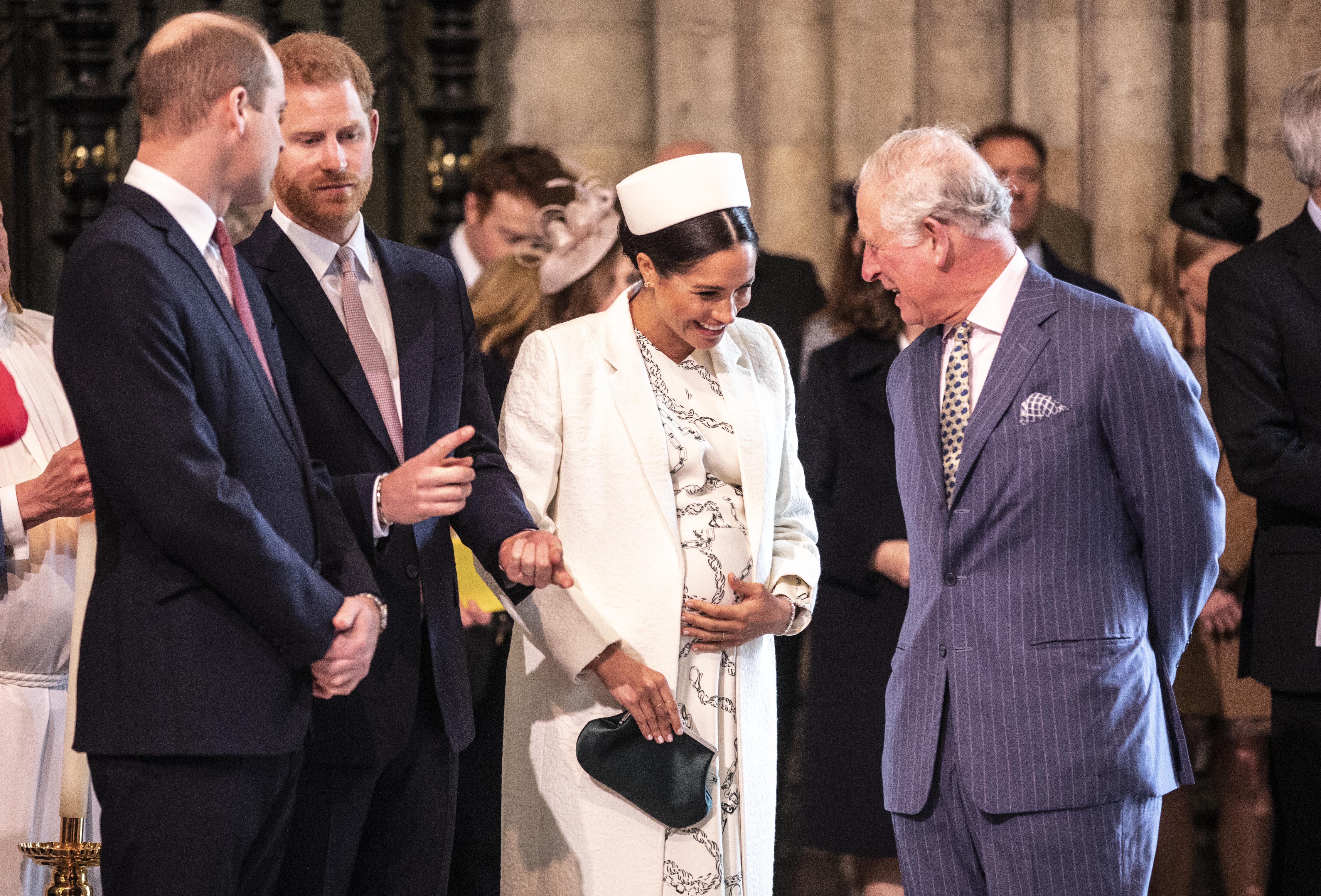 Meghan, Duchess of Sussex talks with King Charles at the Westminster Abbey Commonwealth Day service on March 11, 2019 in London, England. | Source: Getty Images