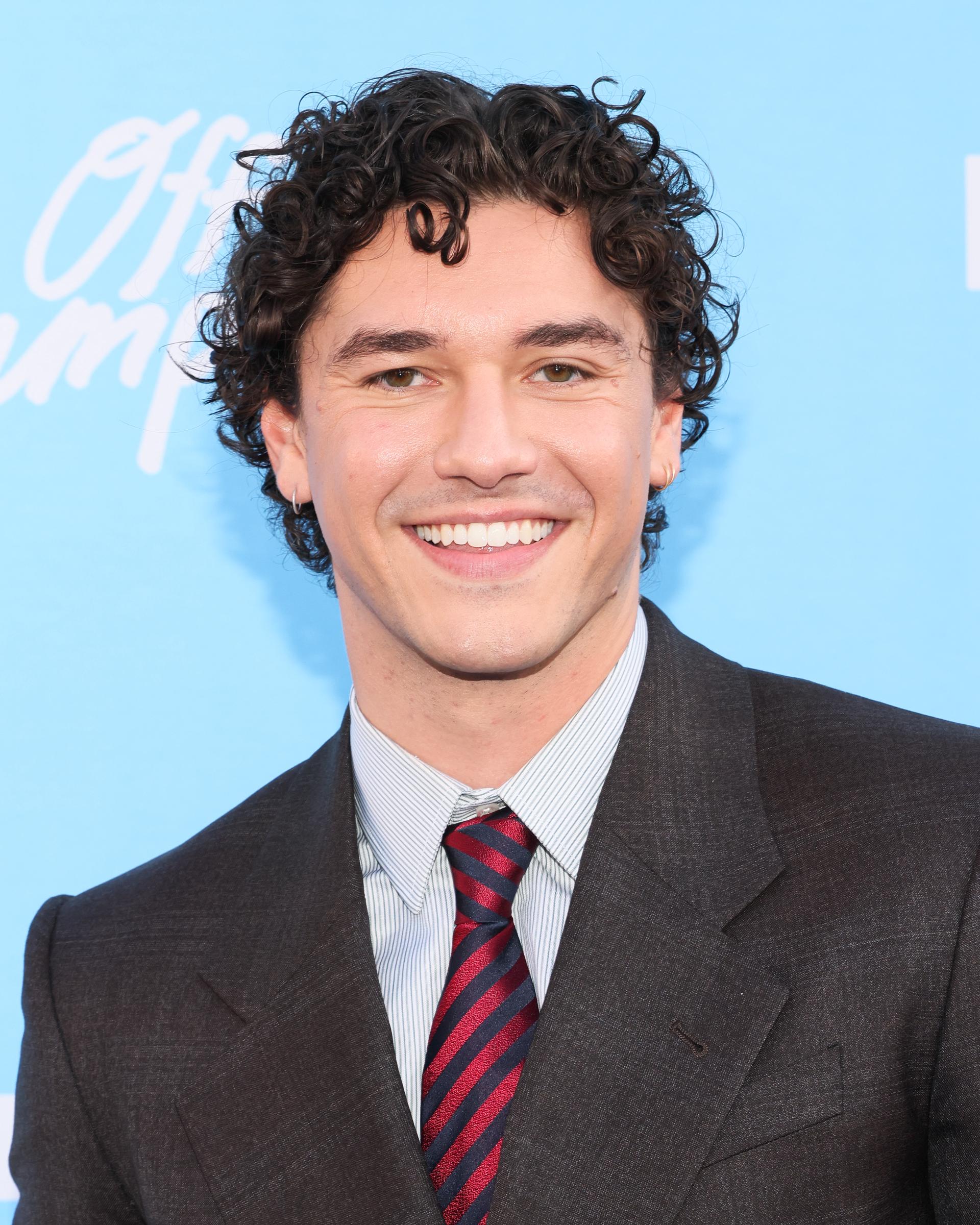 Belmont Cameli at the premiere of "Off Campus" at Linwood Dunn Theater on April 29, 2026, in Los Angeles, California. | Source: Getty Images