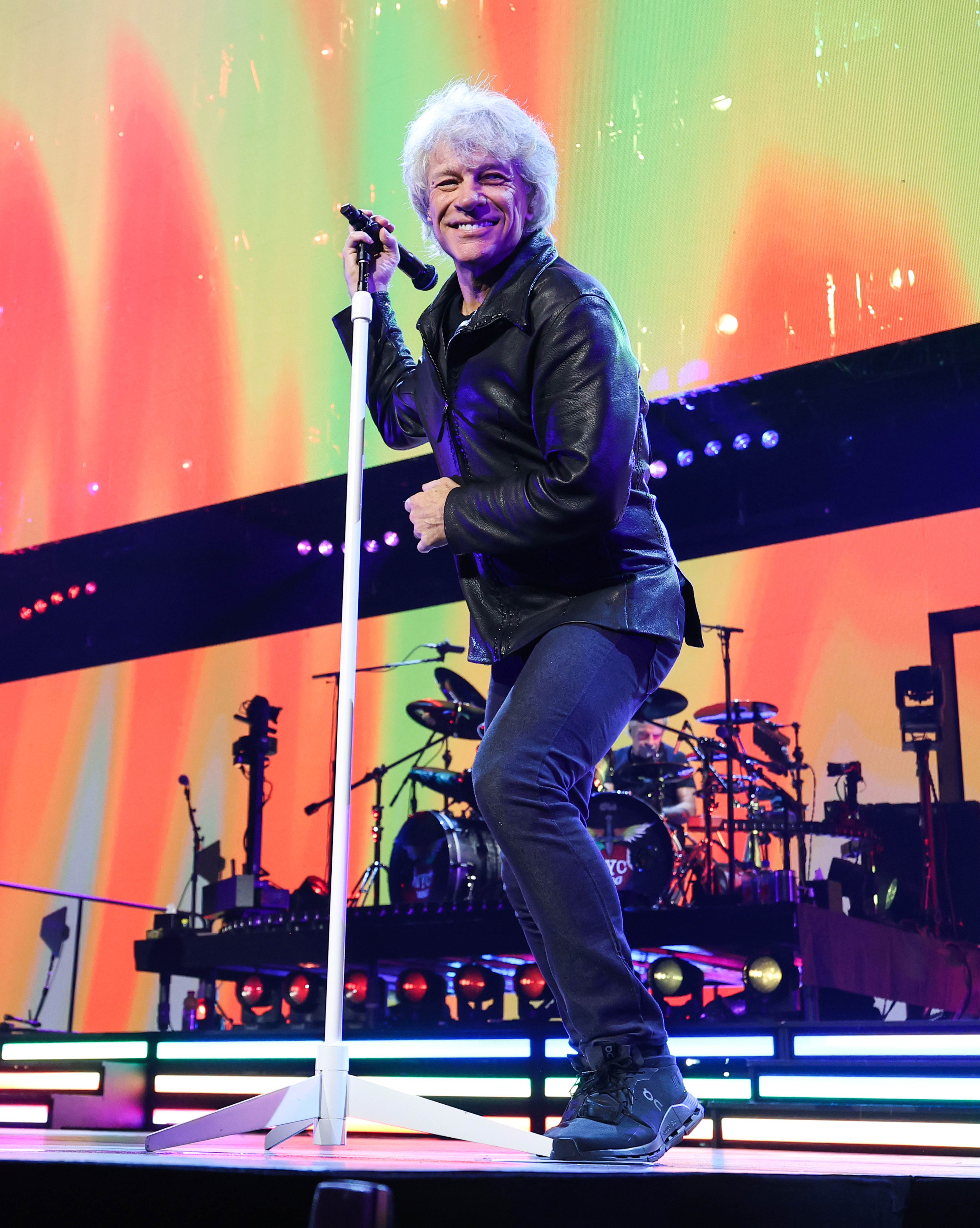 Jon Bon Jovi performs onstage during Bon Jovi's Forever Tour at Madison Square Garden on July 21, 2026 in New York City. | Source: Getty Images