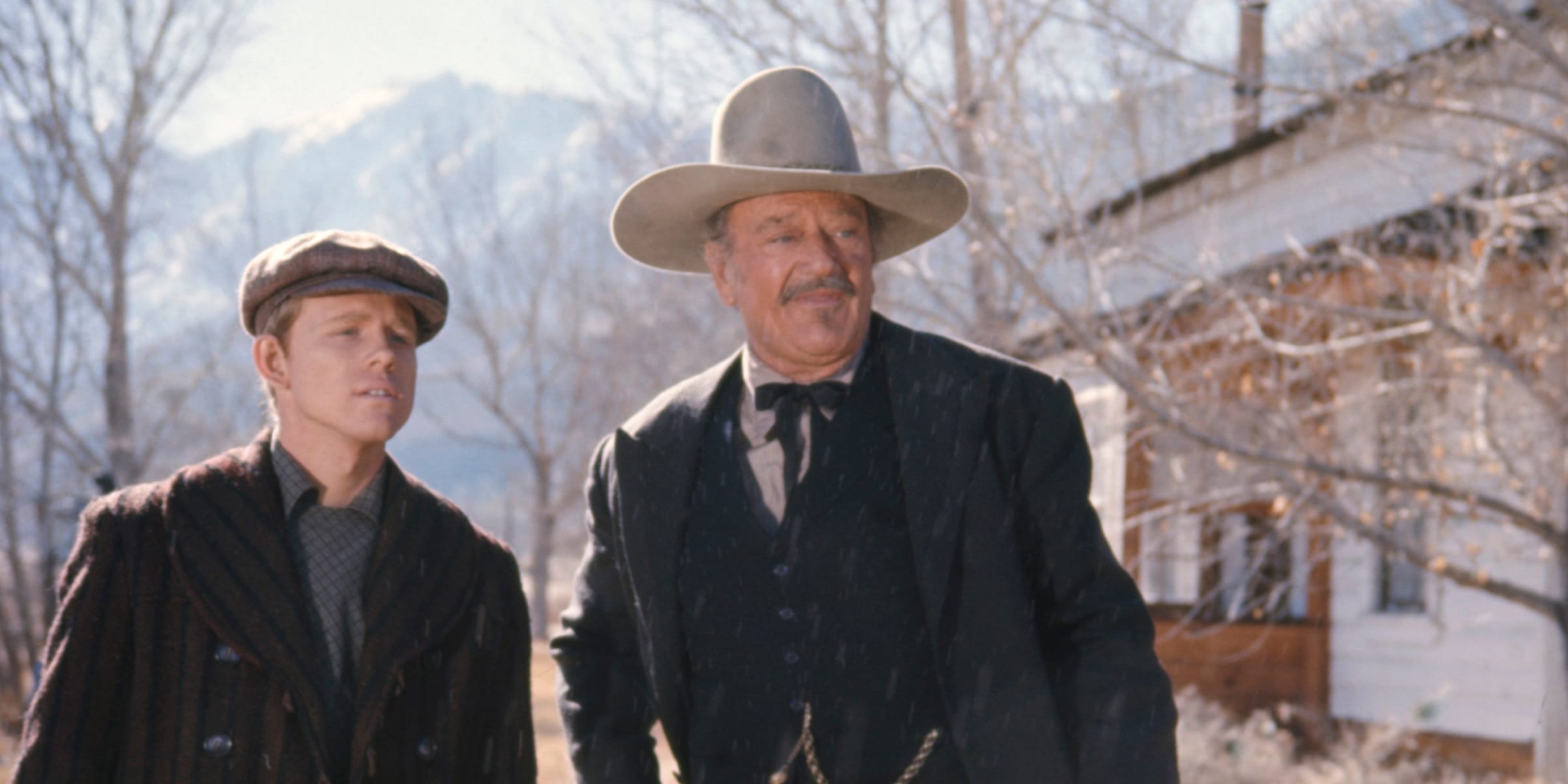 John Wayne and Ron Howard in "The Shootist" (1976) | Source: Getty Images