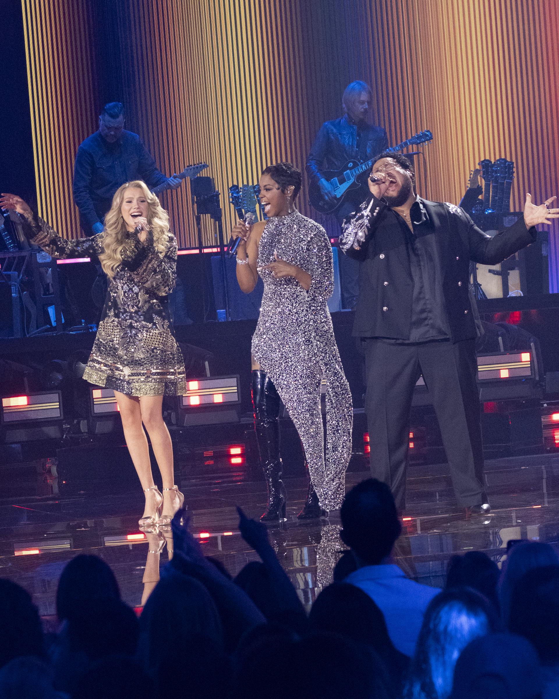 The top 3 "American Idol" finalists Hannah Harper, Keyla Richardson and Jordan McCullough | Source: Getty Images