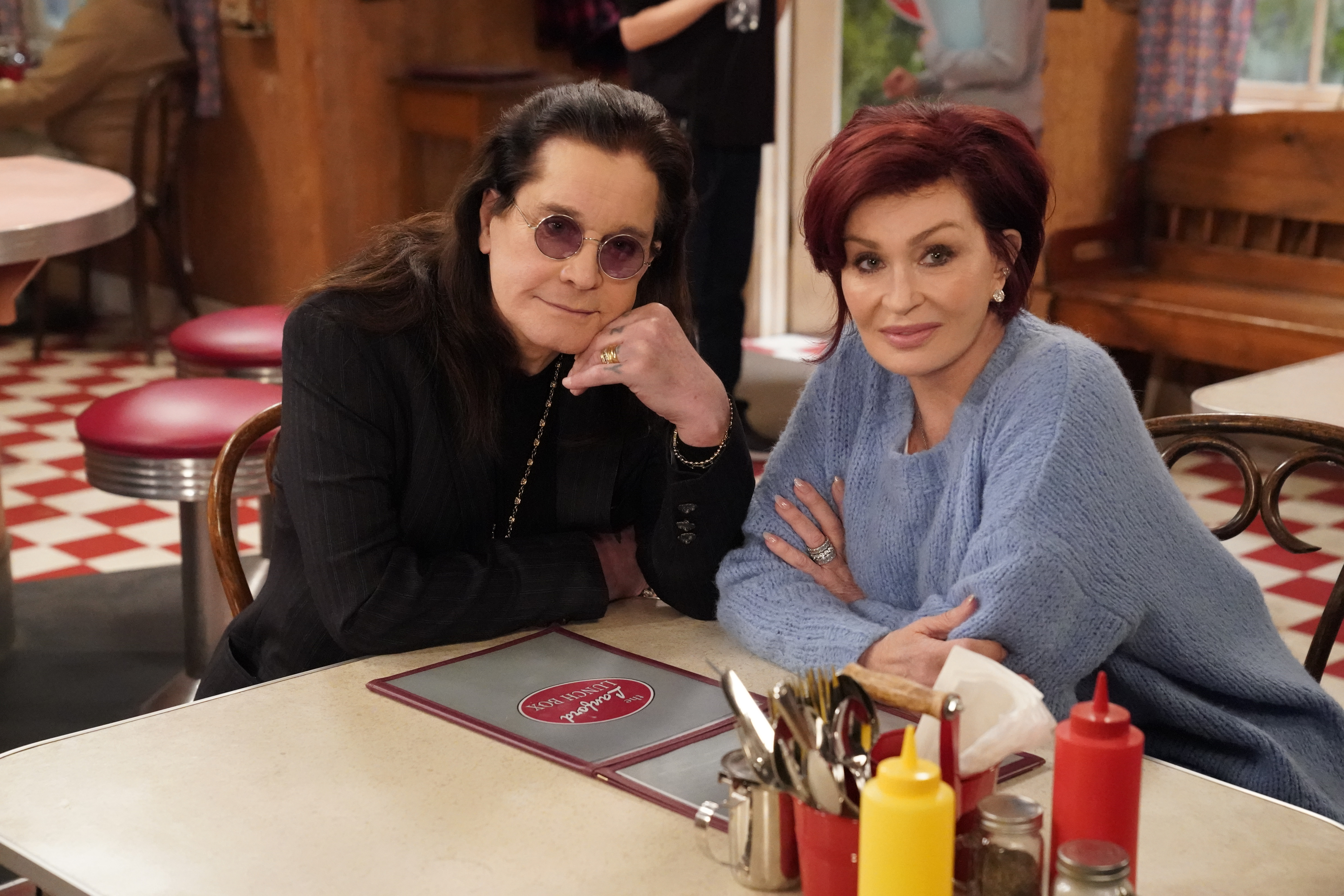 Ozzy Osbourne and Sharon Osbourne appear as themselves on "The Conners" (2020) | Source: Getty Images