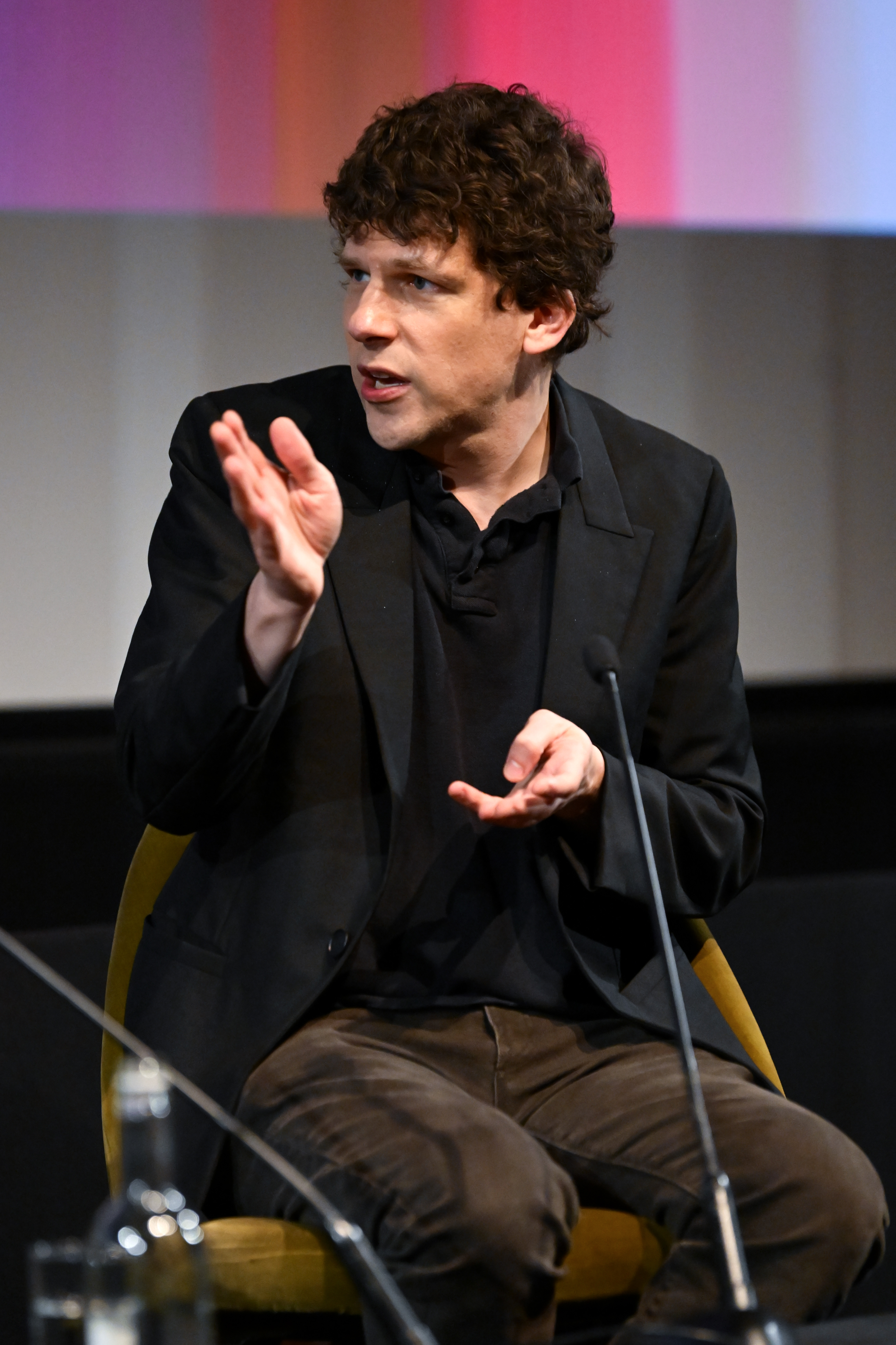 Jesse Eisenberg speaks onstage during the Screen Talk with Jesse Eisenberg during the 70th BFI London Film Festival at BFI Southbank on October 18, 2026 in London, England. | Source: Getty Images