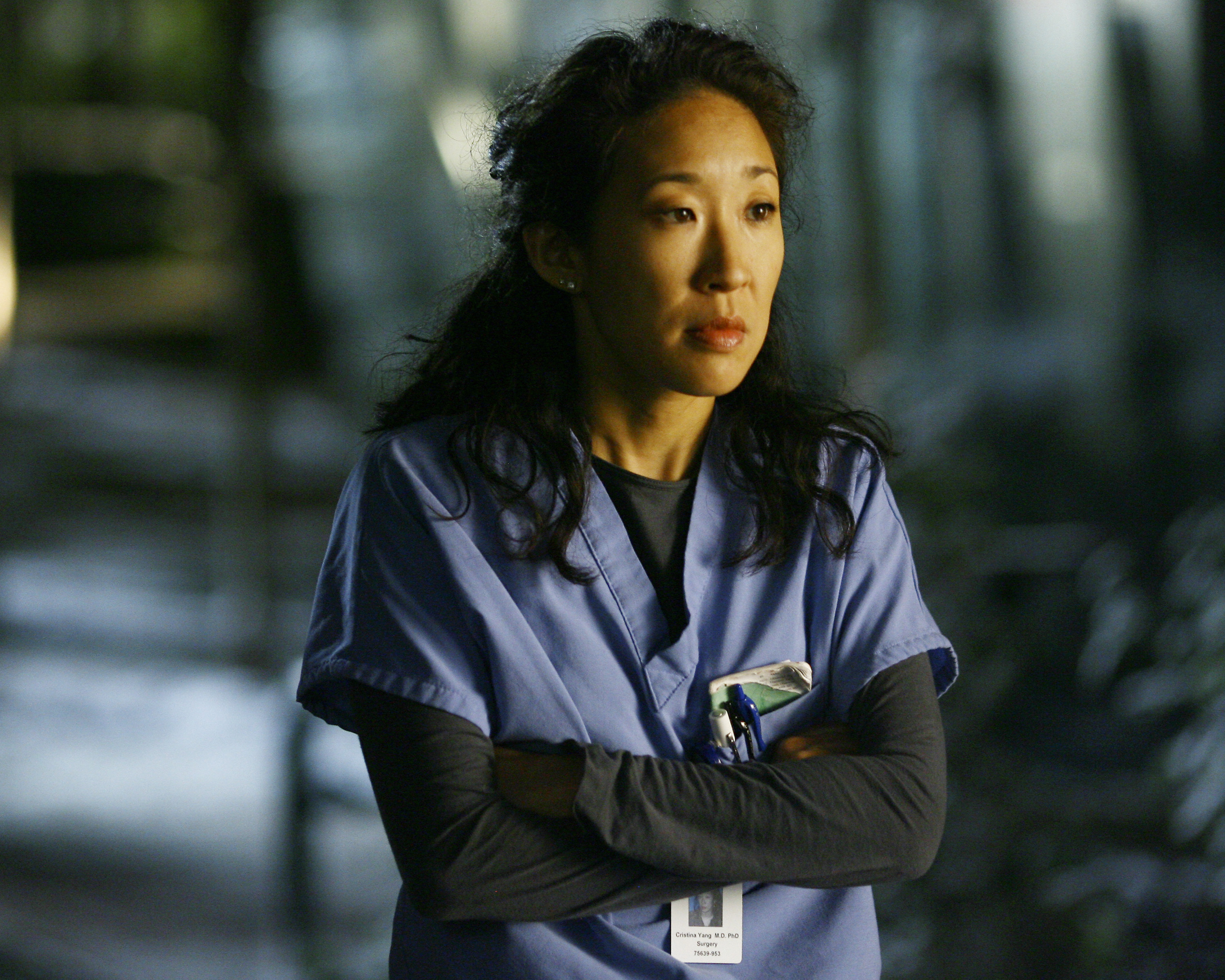 Sandra Oh stars as Cristina Yang on "Grey's Anatomy," circa 2008. | Source: Getty Images