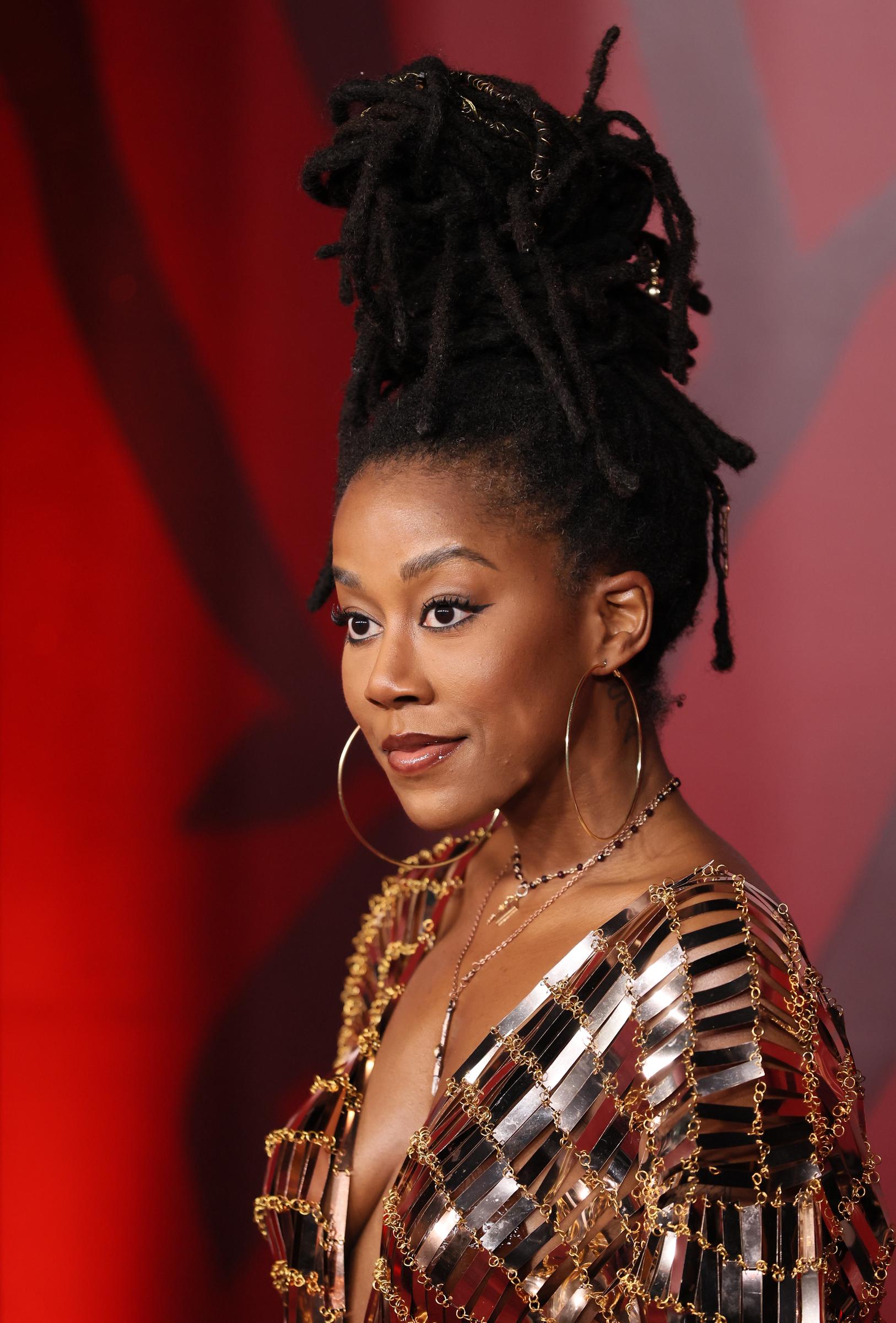 Tomi Adeyemi attends the Fourth Annual Fifteen Percent Pledge Gala held at Paramount Pictures Studios on February 1, 2025 in Los Angeles, California. | Source: Getty Images