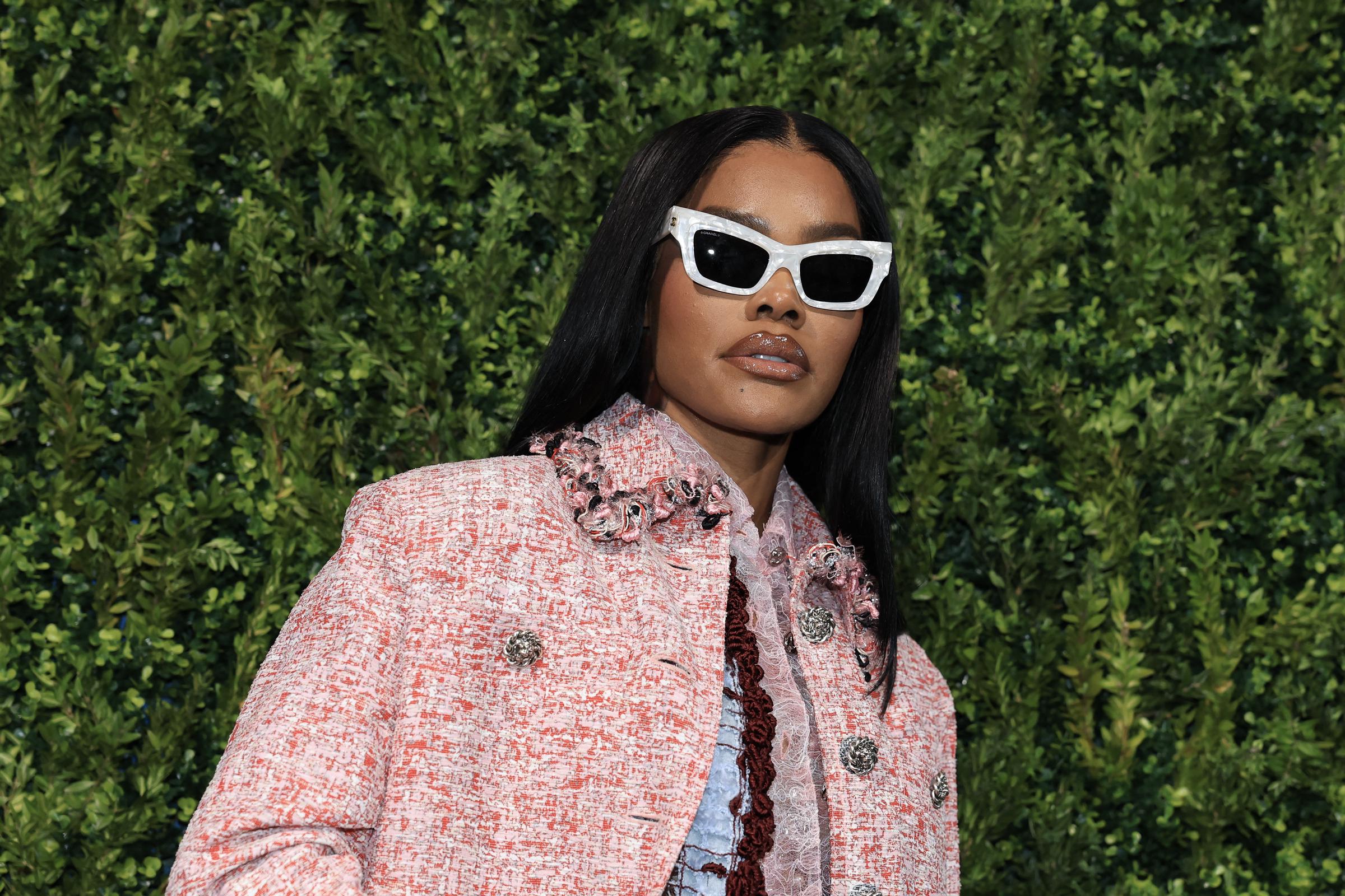 Teyana Taylor attends the 19th Annual Chanel Tribeca Festival Artists Dinner at Tribeca Grill on June 8, 2026 in New York. | Source: Getty Images