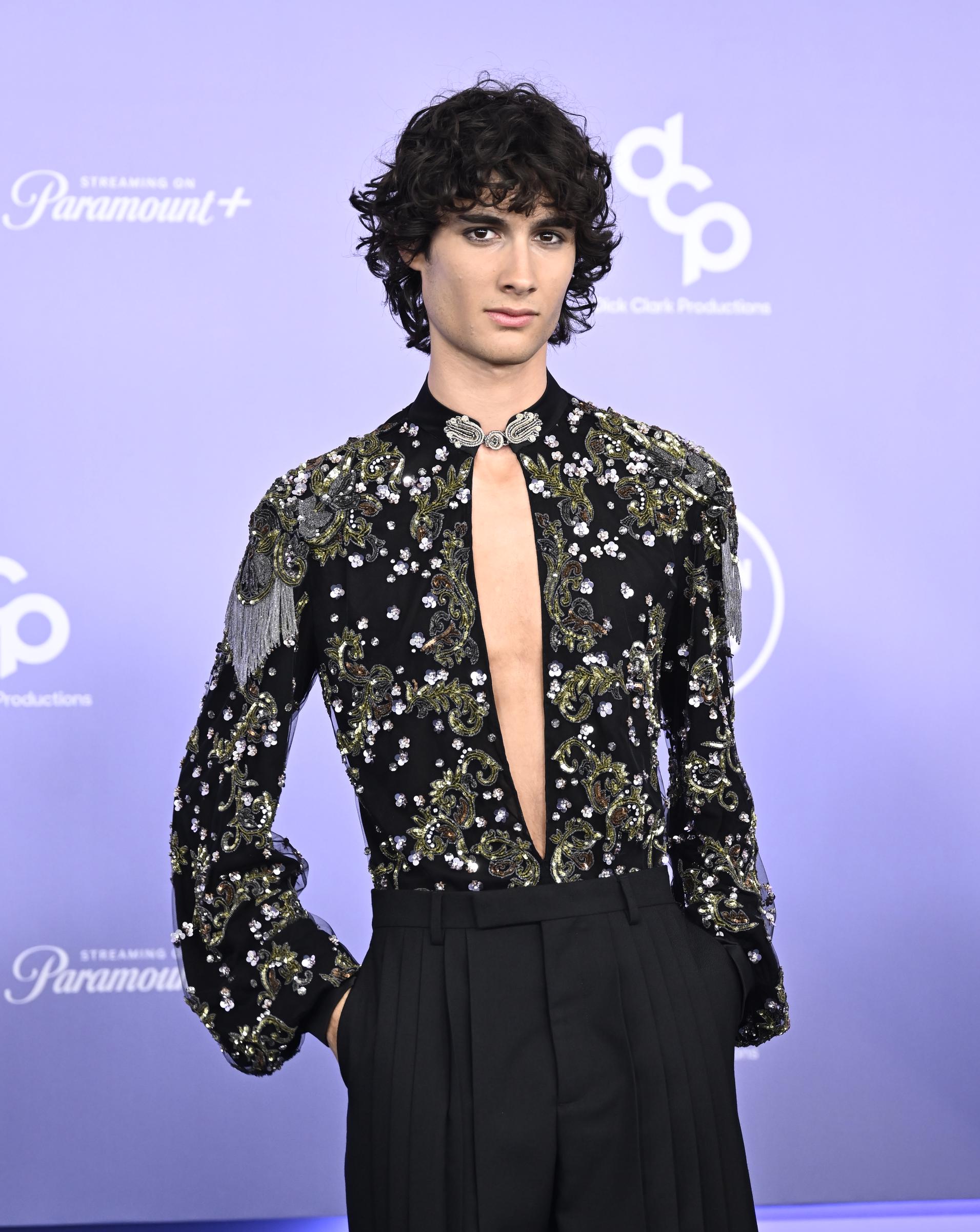 Sombr during the 52nd American Music Awards at MGM Grand Garden Arena on May 25, 2026, in Las Vegas, Nevada. | Source: Getty Images