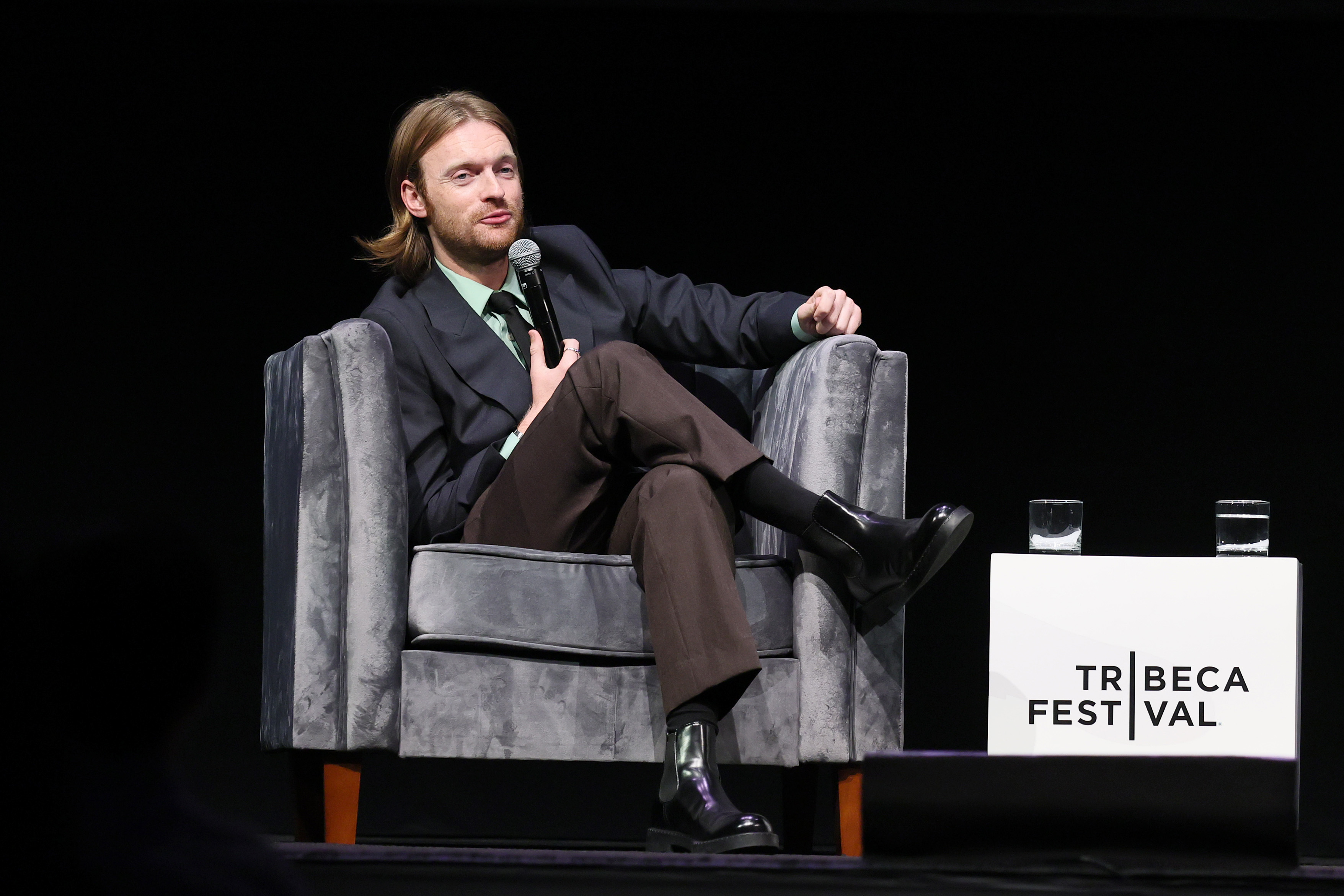 Finneas O'Connell speaks onstage at Storytellers - FINNEAS with Anthony Willis during the 2026 Tribeca Festival at Spring Studios on June 9 in New York City. | Source: Getty Images