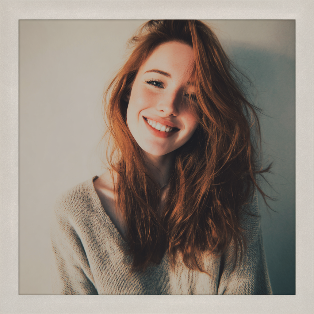 A smiling young woman | Source: Midjourney