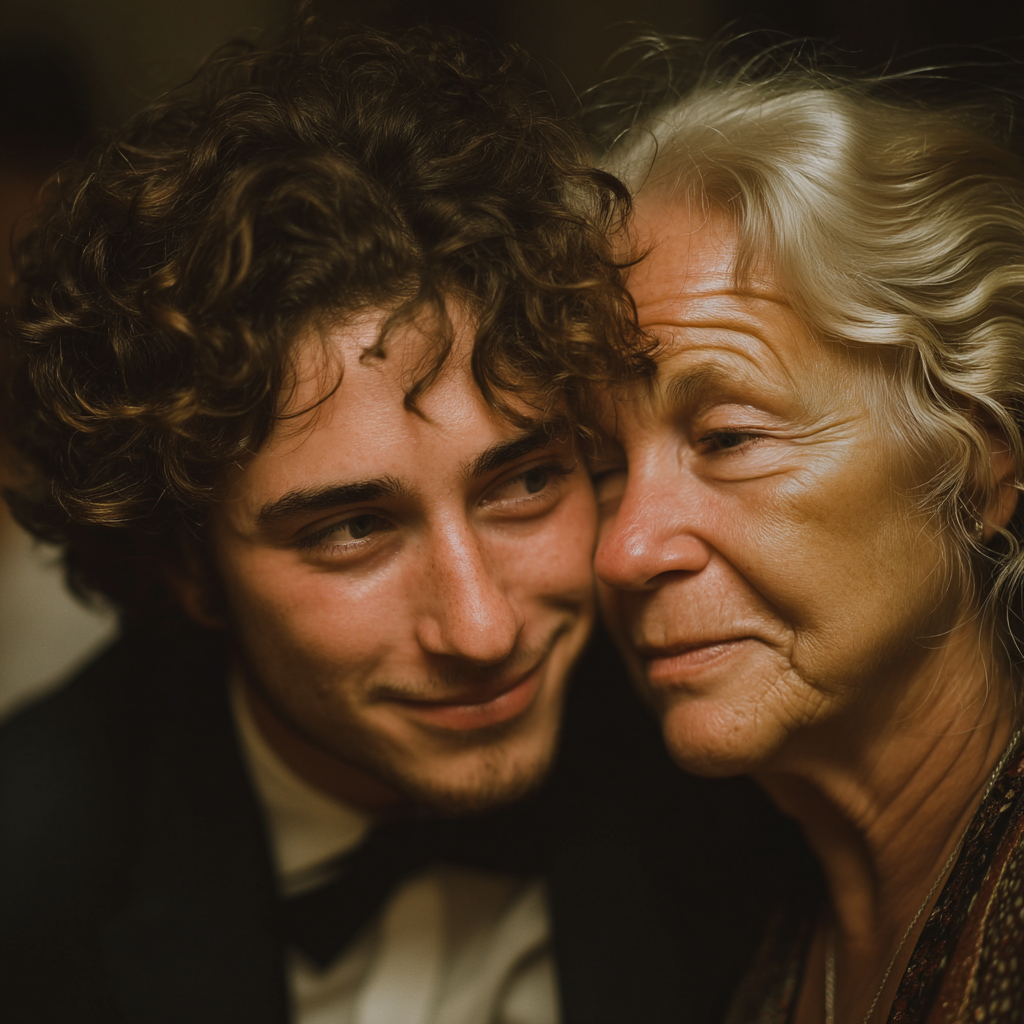 A mother and son hugging | Source: Midjourney