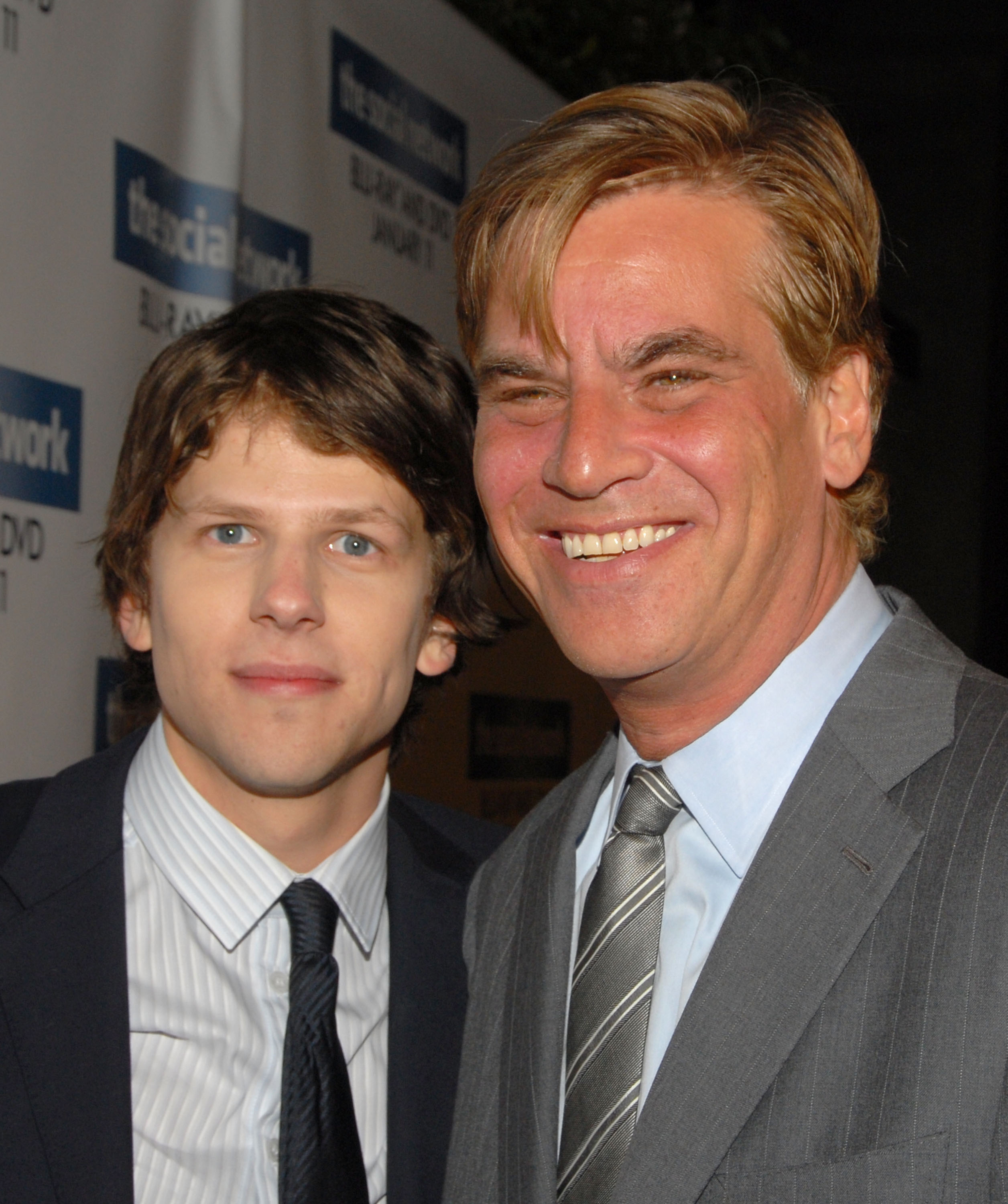 Jesse Eisenberg and screenwriter Aaron Sorkin attend "The Social Network" Blu-ray and DVD release event at Spago on January 6, 2011 in Beverly Hills, California. | Source: Getty Images