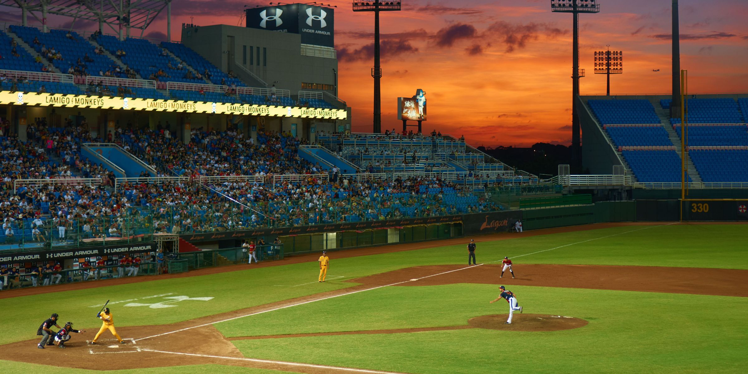 A baseball match in progress at a stadium | Source: Pexels