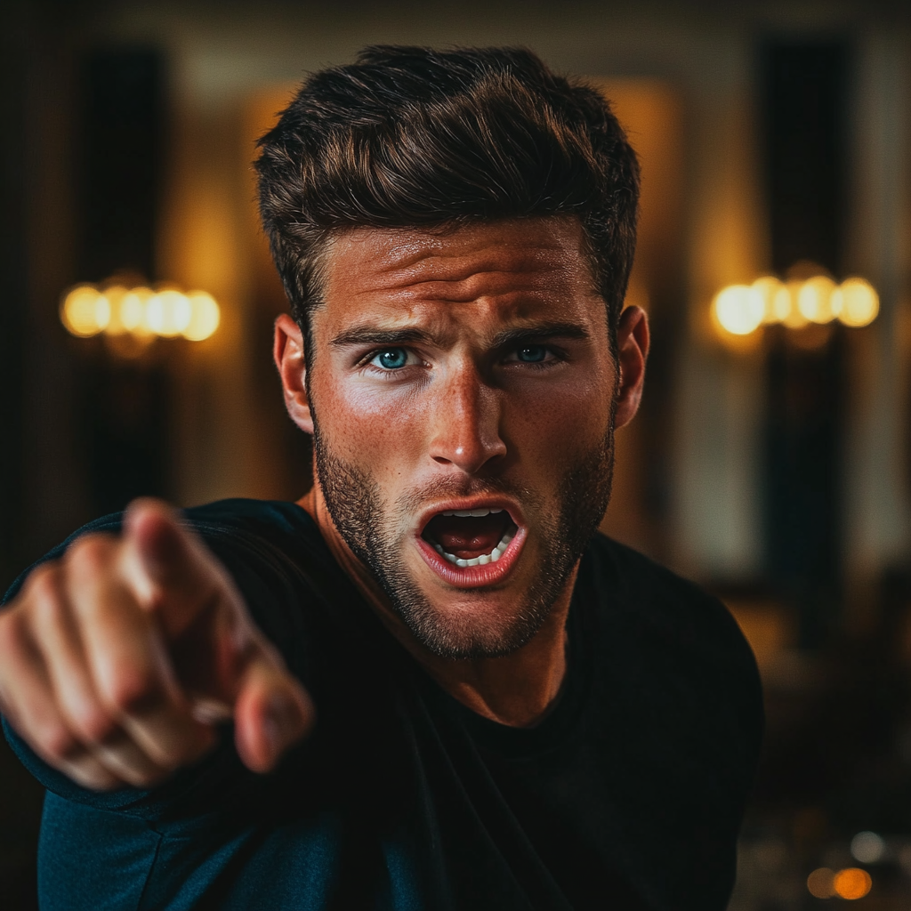 An angry man pointing his finger | Source: Midjourney