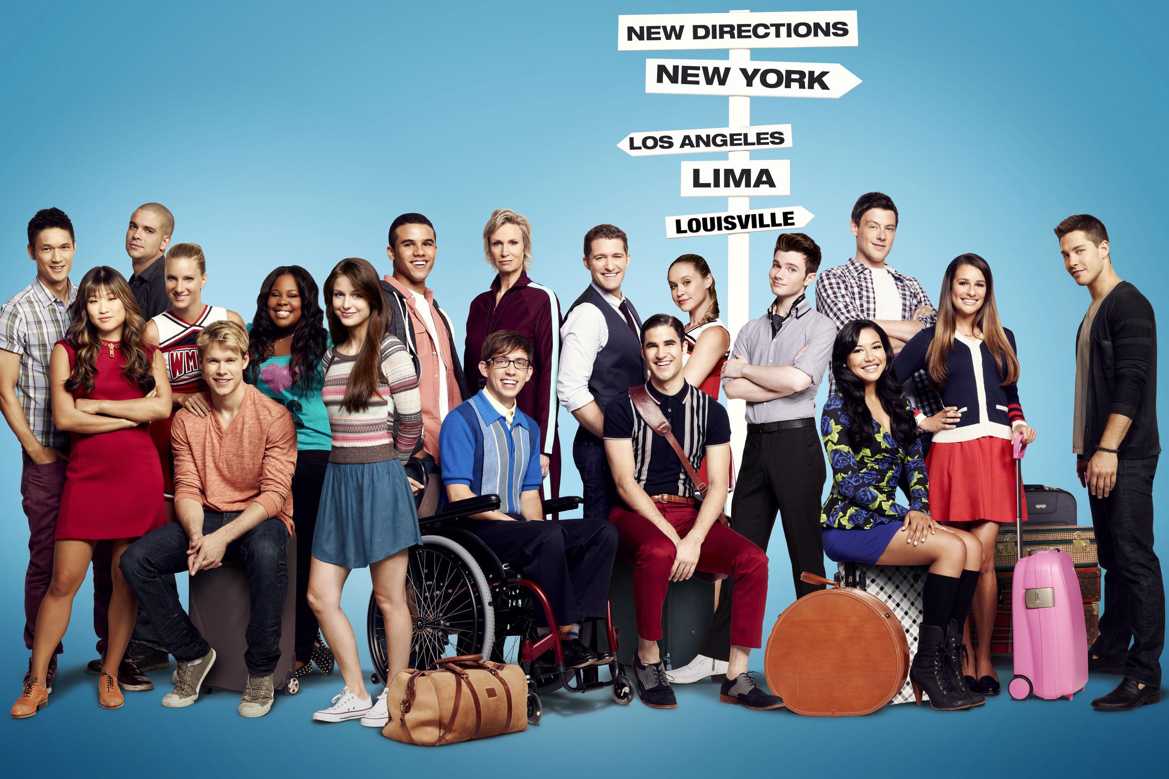 The cast of "Glee" Season 4: Harry Shum Jr., Jenna Ushkowitz, Mark Salling, Heather Morris, Chord Overstreet, Amber Riley, Melissa Benoist, Jacob Artist, Kevin McHale, Jane Lynch, Matthew Morrison, Darren Criss, Becca Tobin, Chris Colfer, Naya Rivera, Cory Monteith, Lea Michele and Dean Geyeron | Source: Getty Images