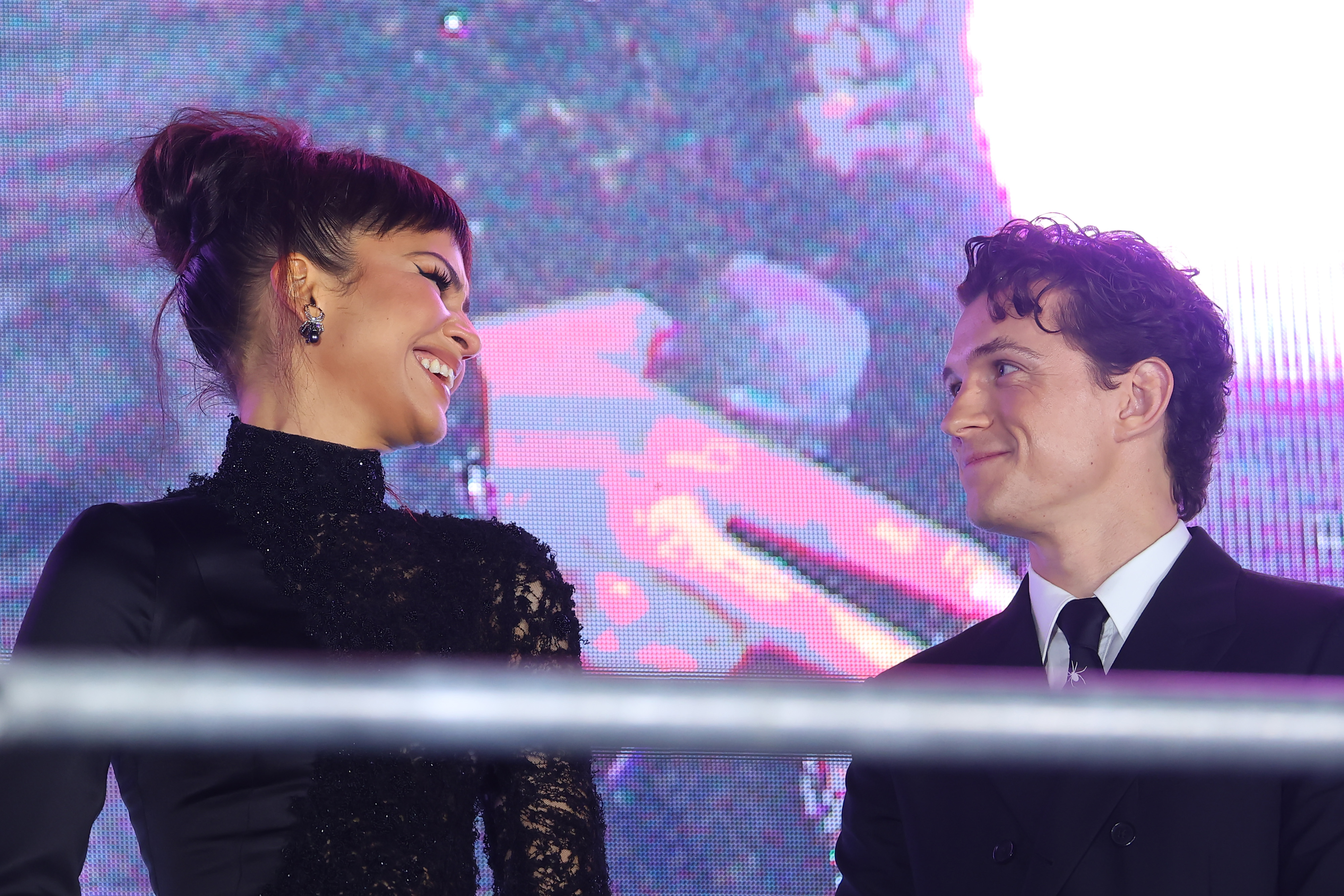 Tom Holland and Zendaya attend the "Spider-Man: Brand New Day" fan event at Aztlan Park on July 20, 2026 in Mexico City, Mexico. | Source: Getty Images