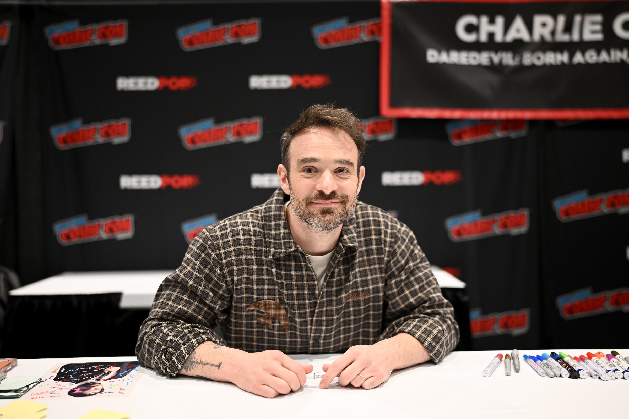 Charlie Cox attends New York Comic Con 2026 at Javits Center on October 9. | Source: Getty Images