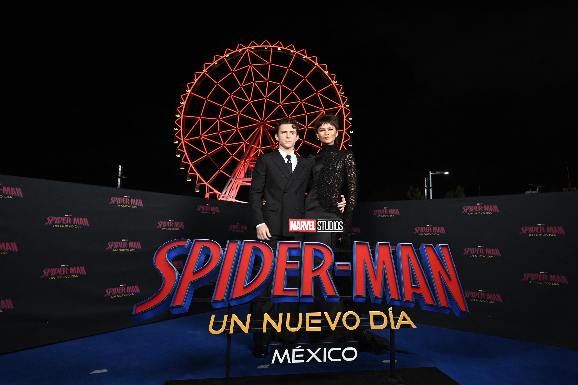 Tom Holland and Zendaya attend the "Spider-Man: Brand New Day" fan event at Aztlan Park on July 20, 2026 in Mexico City, Mexico. | Source: Getty Images