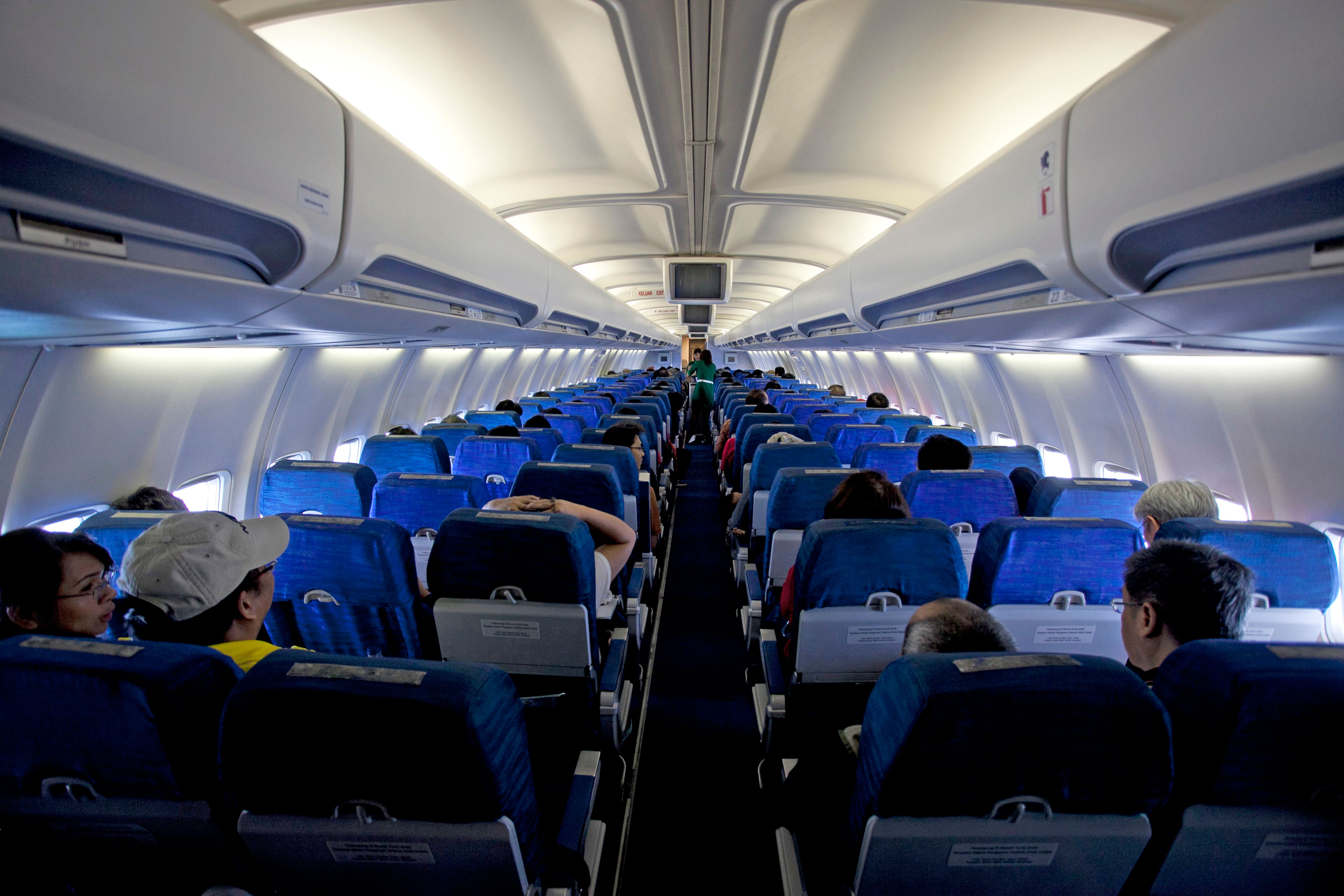 Passengers on a flight | Source: Pexels
