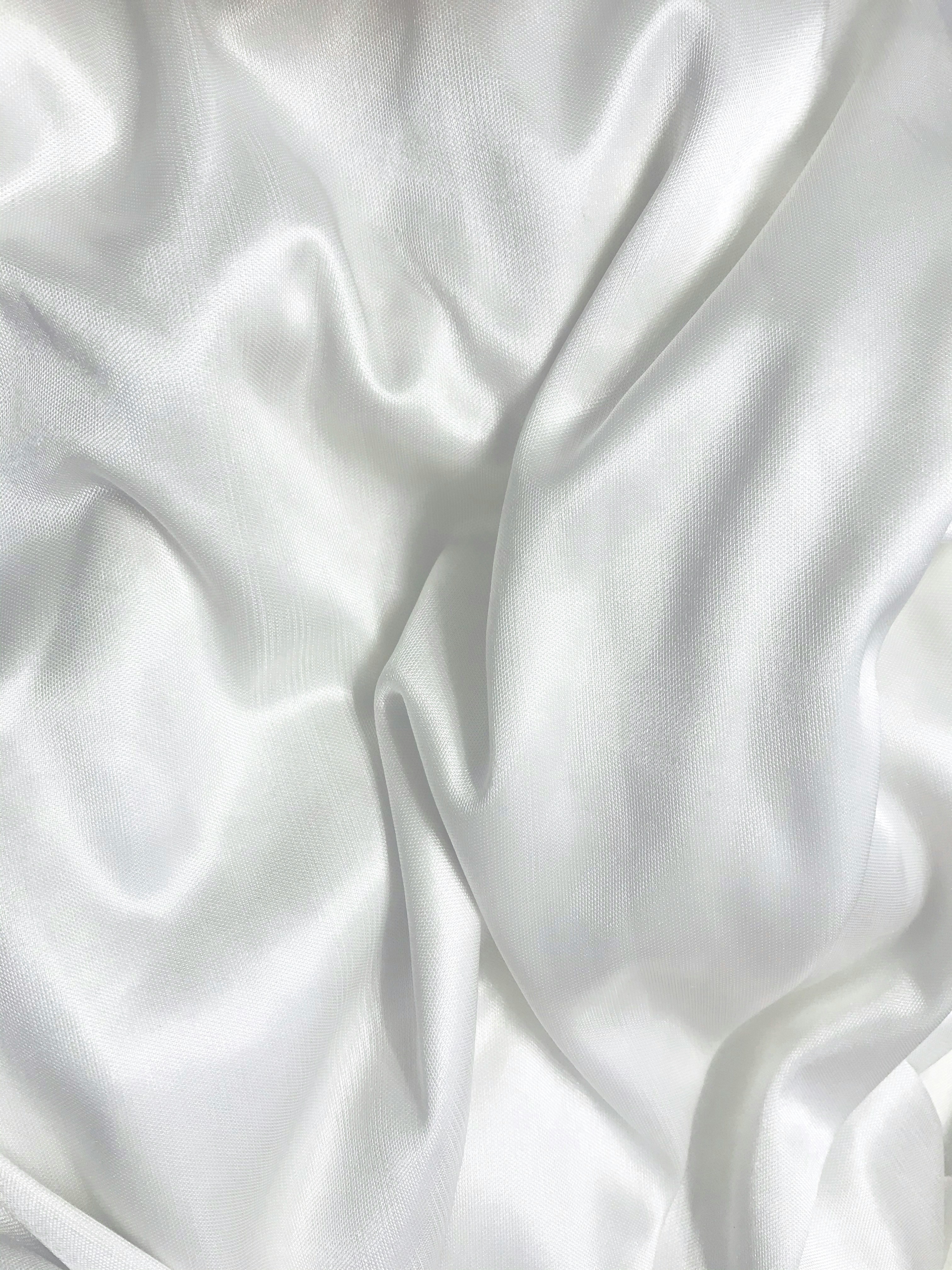 A close up of white material | Source: Unsplash
