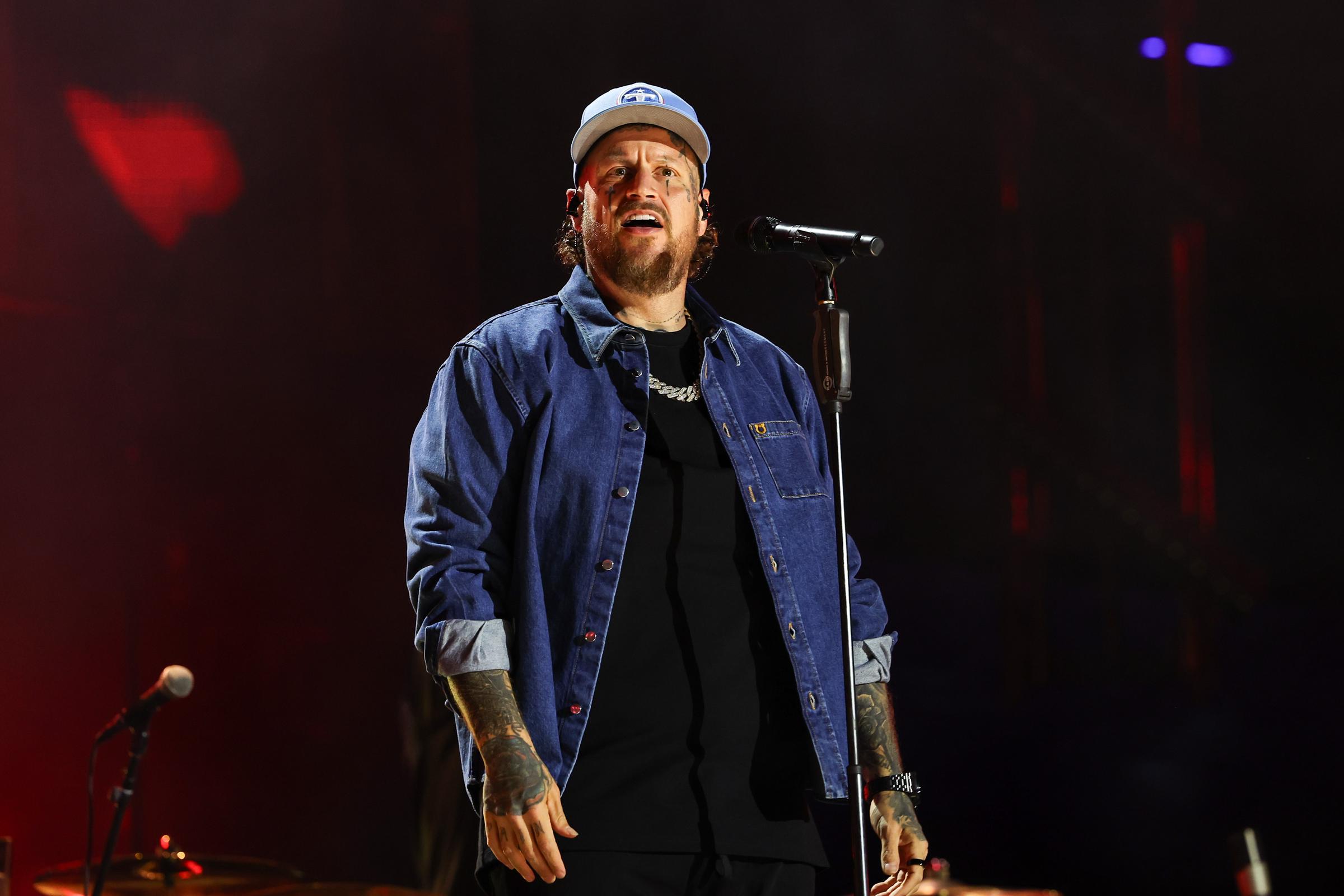 Jelly Roll performs onstage at Nissan Stadium during CMA Fest 2026 Day 1 on June 4 in Nashville, Tennessee. | Source: Getty Images