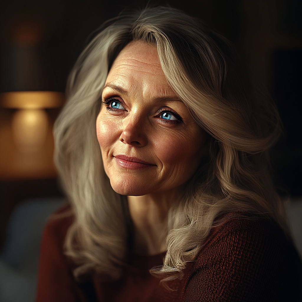 A woman smiling | Source: Midjourney